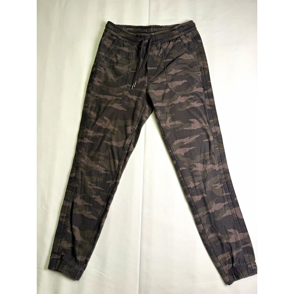 Athleta Farallon Jogger Women’s Gray Camo Pants 4 Regular Drawstring Pockets